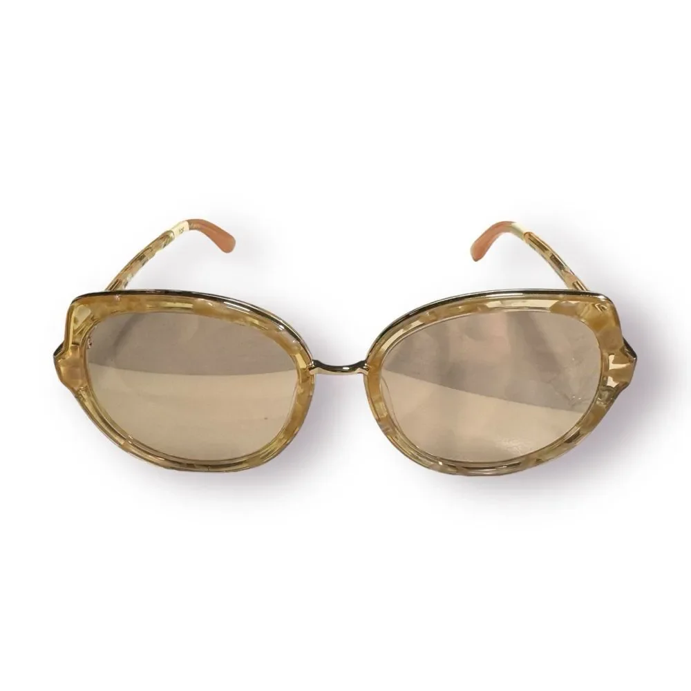 TOMS Women's Lottie Sunglasses‎ G Flecks in Crystal Square Sunglasses y2k